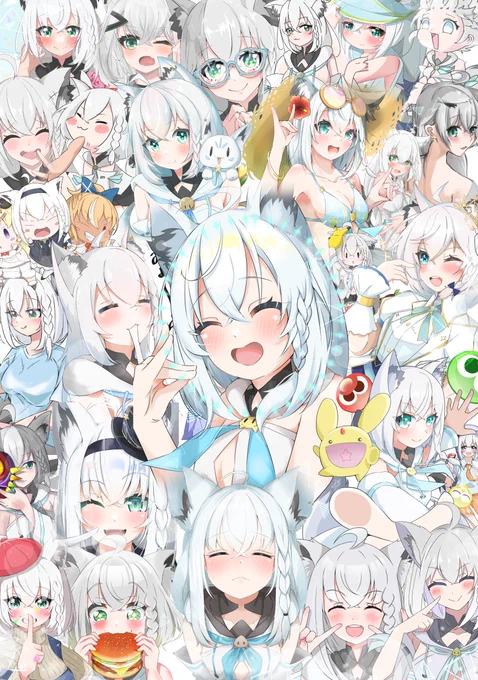 #白上フブキ活動6周年 #絵フブキ白上!!6周年おめでとう!!!! これからも応援してる!!!!!!! 
