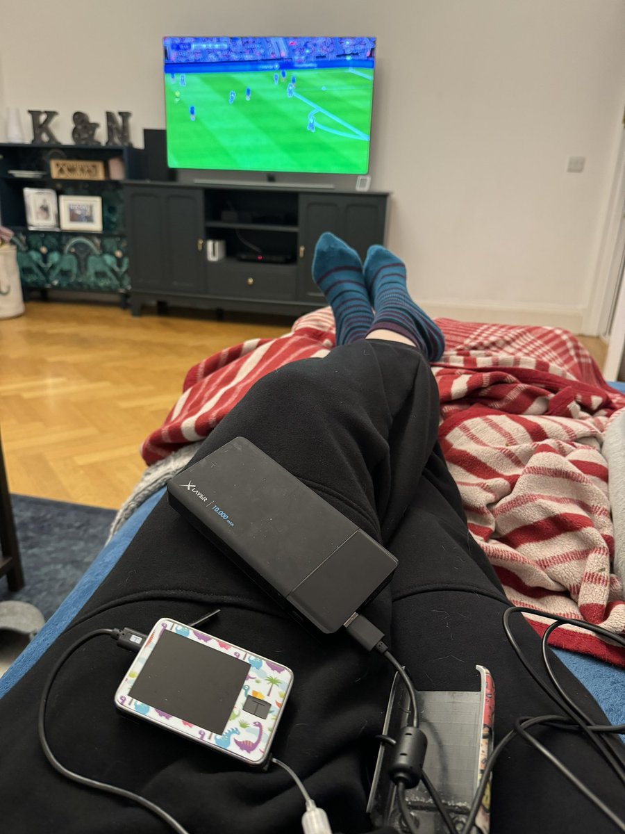 Charging the pancreas while watching the @Lionesses #football #GBDoc