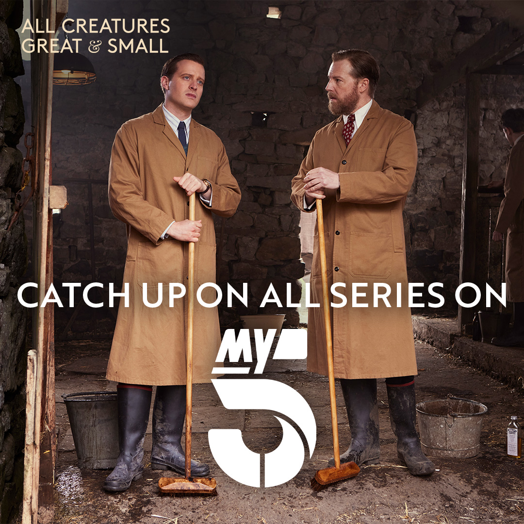 Get ready for the All Creatures Great & Small story to continue in late 2024... For now, why not rewatch series 1 - 4 of #ACGAS on @My5_tv? @channel5_tv 

channel5.com/show/all-creat…