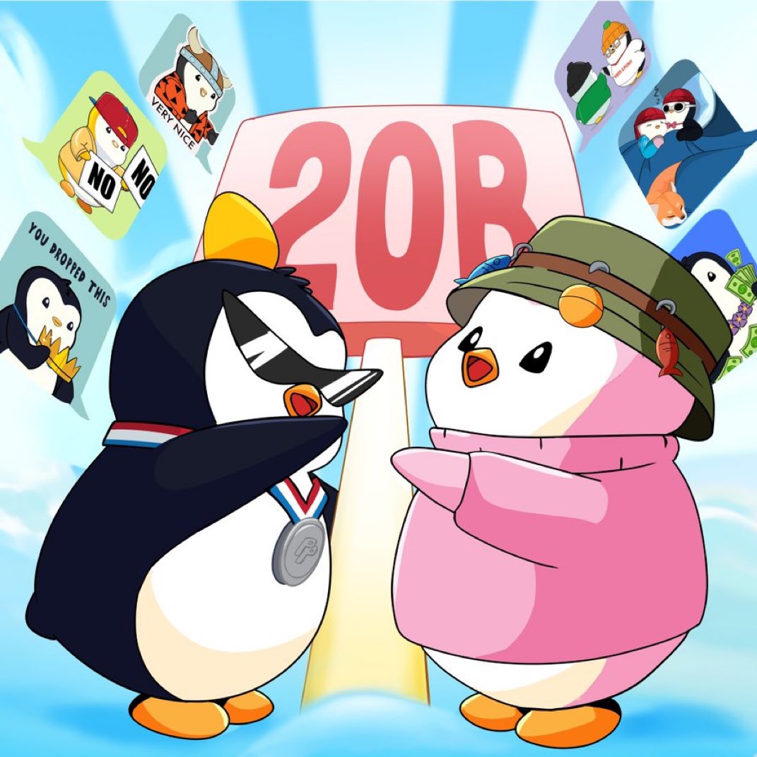 Just in: @pudgypenguins just crossed 20 Billion on giphy
