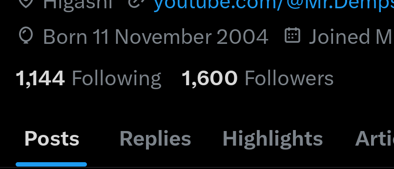 Oh shit we reached 1600 followers! It's been a while since i last hit a milestone...

Anyway, thanks for the support! Cheers 
👹🥂👹