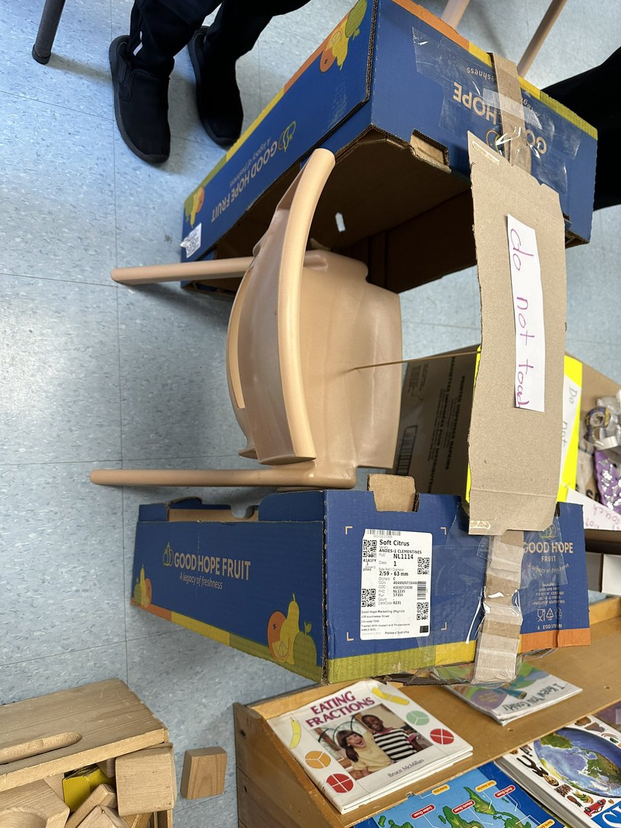 Gr1s using loose parts to demonstrate #balance #foundation #function #designcycle based on specifications assigned, understanding How the world works <a href="/ebonwing/">Tima Nisbet</a>