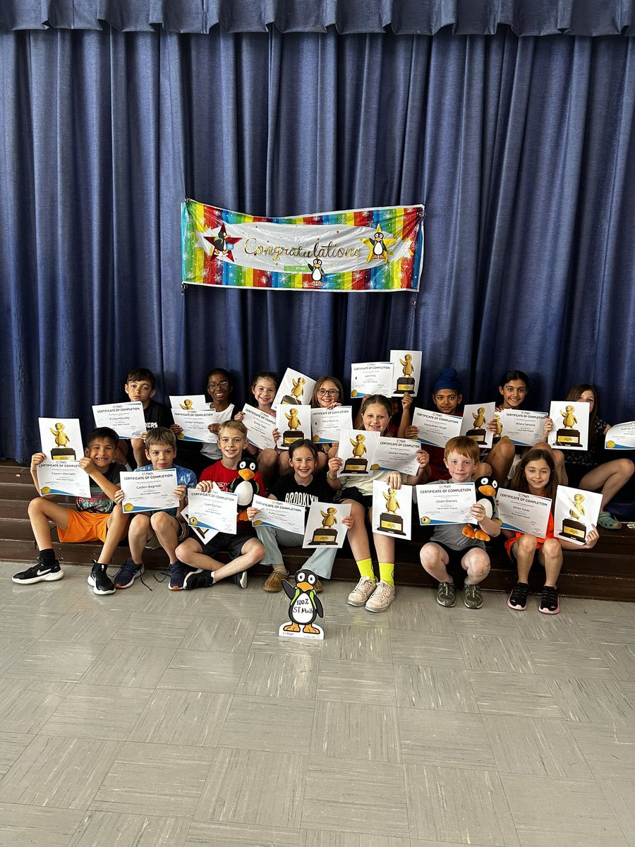 It’s 100% ST Math club just got bigger!! Woohoo!!! We are officially at 99% as a school <a href="/MOSandshore/">Mount Olive Sandshore School</a> , almost there, let’s finish strong🐧 <a href="/kristymc24/">𝒦𝓇𝒾𝓈𝓉𝓎 𝑀𝒸𝐹𝒶𝓇𝓁𝒶𝓃𝑒</a> <a href="/Jen1Curry/">Jennifer Curry</a> <a href="/MINDEduOrg/">MIND Education | Creators of ST Math</a>