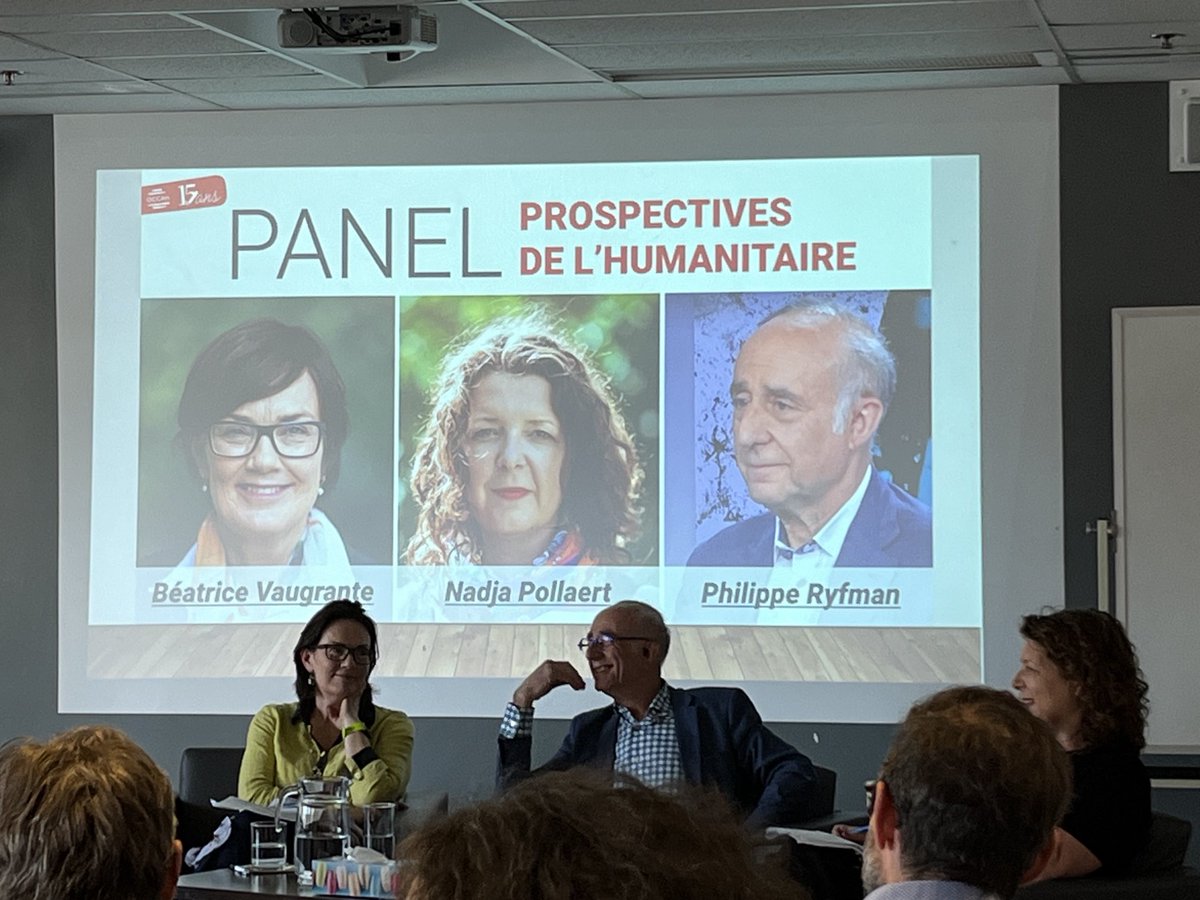 Face à une multiplicité de crises humanitaires, il est essentiel d’unir réflexion &amp; action. Membres de ⁦<a href="/humcoalition/">Humanitarian Coalition | Coalition Humanitaire</a>⁩ ⁦<a href="/BeaVaugrante/">Béatrice Vaugrante</a>⁩ ⁦<a href="/OxfamQuebec/">Oxfam-Québec</a>⁩ ⁦<a href="/nadja_pollaert/">Nadja Pollaert</a>⁩ ⁦<a href="/MdMCanada/">Médecins du Monde Canada</a>⁩ font le point lors du 15e anniversaire ⁦⁦<a href="/OCCAHumanitaire/">OCCAH</a>⁩