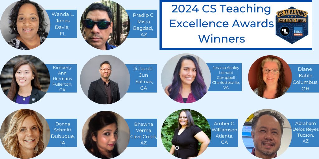 Congratulations to @AtlantaCCAcad Cybersecurity Teacher, Amber Williamson, for receiving the 2024 CS Teacher Excellence Award!  So proud! #AtlantaPublicSchools @apsupdate @ctae_in_aps
