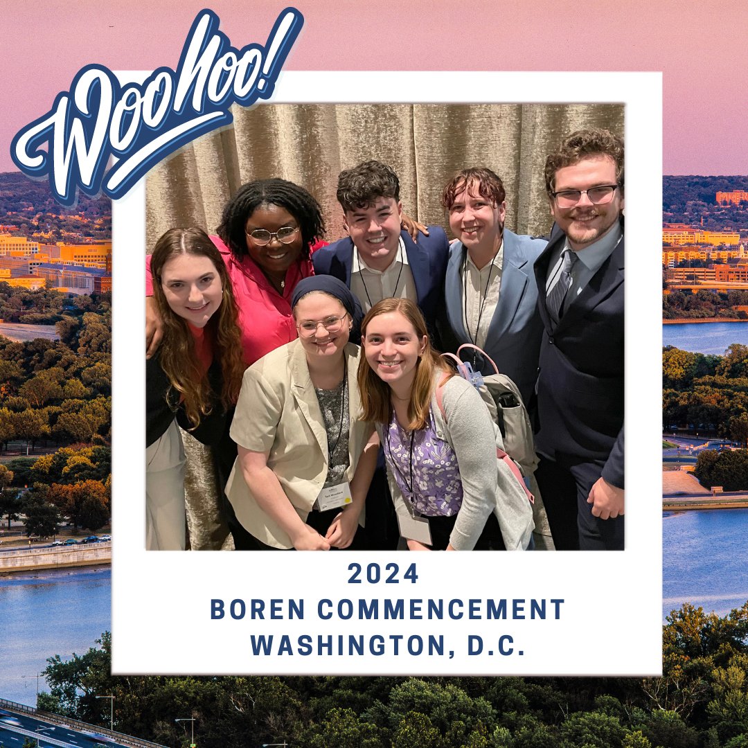 We spot our 2024 Scholars at Boren Orientation and Commencement this weekend!