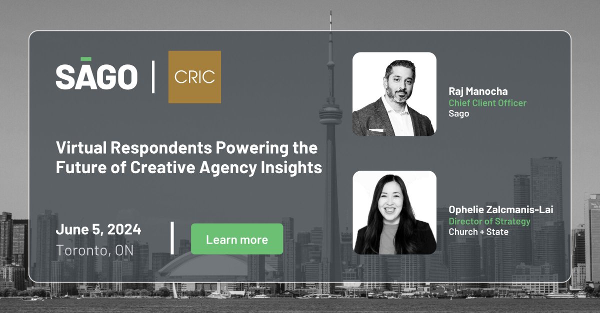 Catch Raj Manocha &amp; Ophélie Zalcmanis-Lai at The H* Factor Conference in Toronto, June 5-6. Their talk, "Virtual Respondents Powering Creative Agency Insights," will show how Generative AI can revolutionize research.
Register now: bit.ly/4e153uh
#CRIC2024 #TheHFactor