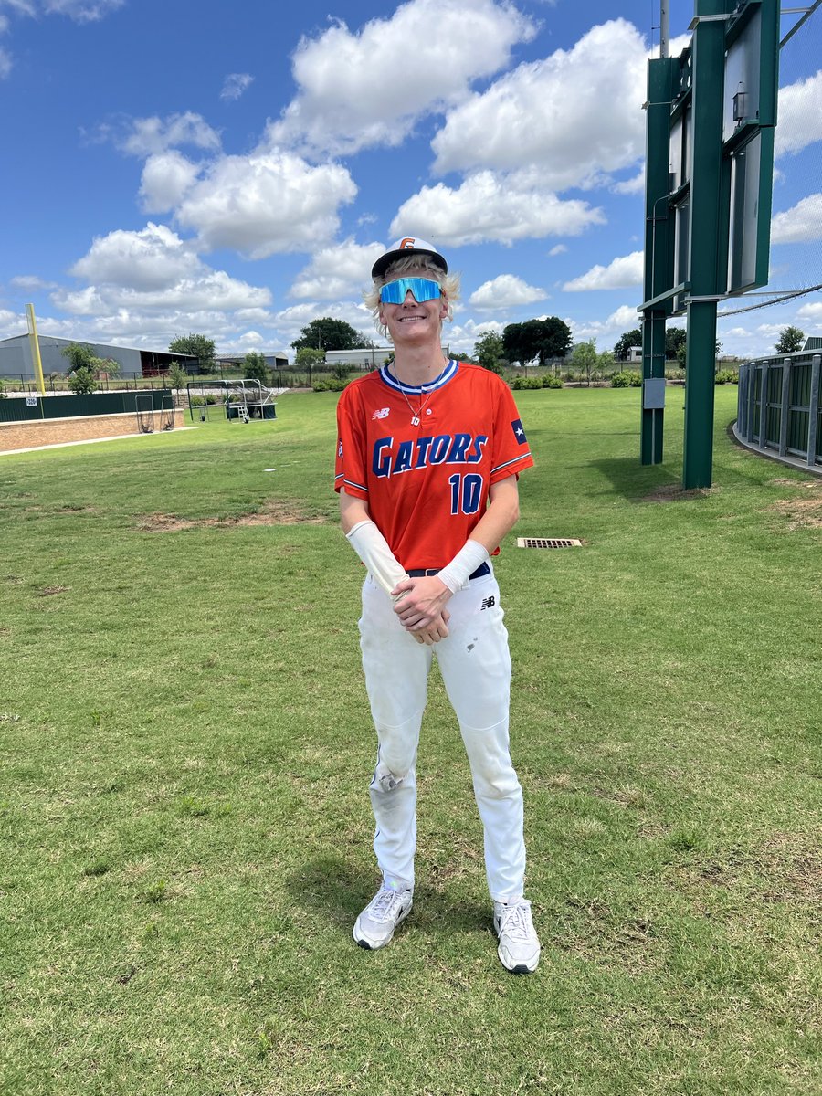 âFive Tool Texasâ (@fivetooltexas) on Twitter photo F: <a href="/FWGatorball/">FW-Gatorball</a> 17U Reagan 9, East Texas Titans 18U Rafe 4
PoG: <a href="/JohnnyRuflin/">johnny ruflin</a> 2-2, 2 RBI, BB F: <a href="/FWGatorball/">FW-Gatorball</a> 17U Reagan 9, East Texas Titans 18U Rafe 4
PoG: <a href="/JohnnyRuflin/">johnny ruflin</a> 2-2, 2 RBI, BB