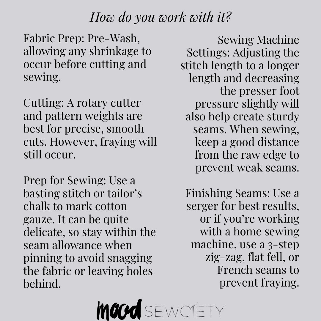 Mood_Fabrics's tweet image. Unlock the secrets of double cotton gauze just in time for summer! ☀️ From project ideas to sewing tips, discover everything you need to know about this breezy fabric in our latest blog post. #DoubleCottonGauze #SummerSewing #FabricTips #SewingProjects #MoodFabrics