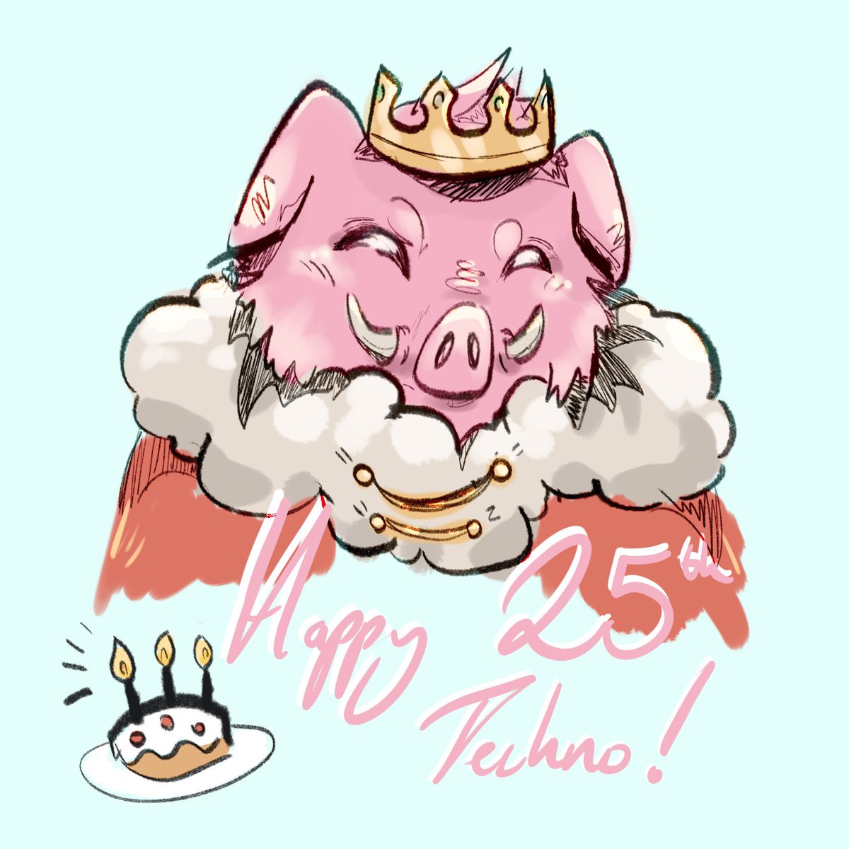Hachikkolo's tweet photo. Happy birthday Technoblade, I’ll never be able to thank you enough for how much you helped me ❤️
#Technoblade25 https://t.co/Ea30U33Zjo
