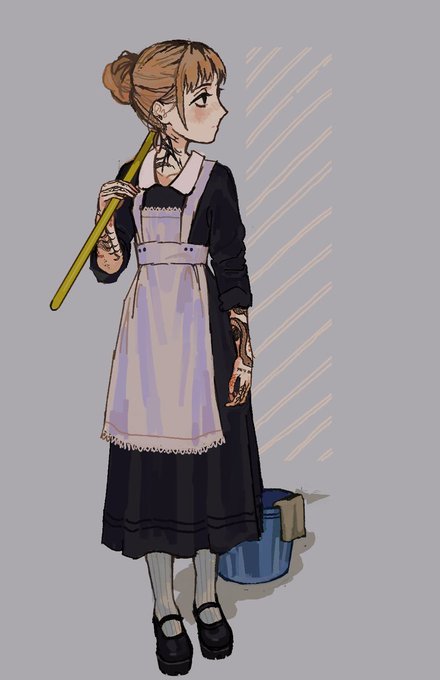 「full body white apron」 illustration images(Latest)