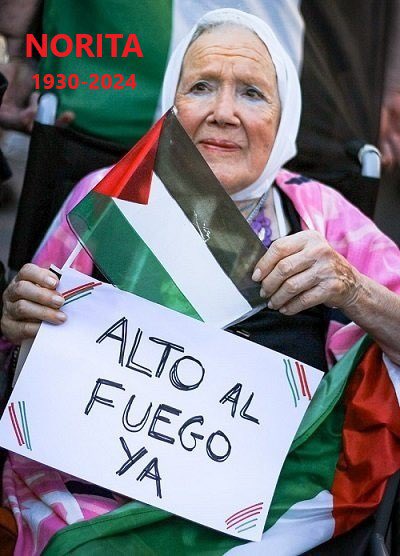 Nunca olvidaremos a esa mujer menuda, que puso tan alto el valor de las Madres en la #Argentina que la Junta militar aterrorizó desapareciendo a 30 mil hijos. Norita Cortiñas peleó por ellos y por todas las causas justas del mundo, incluida #Cuba, que honrará su memoria siempre.