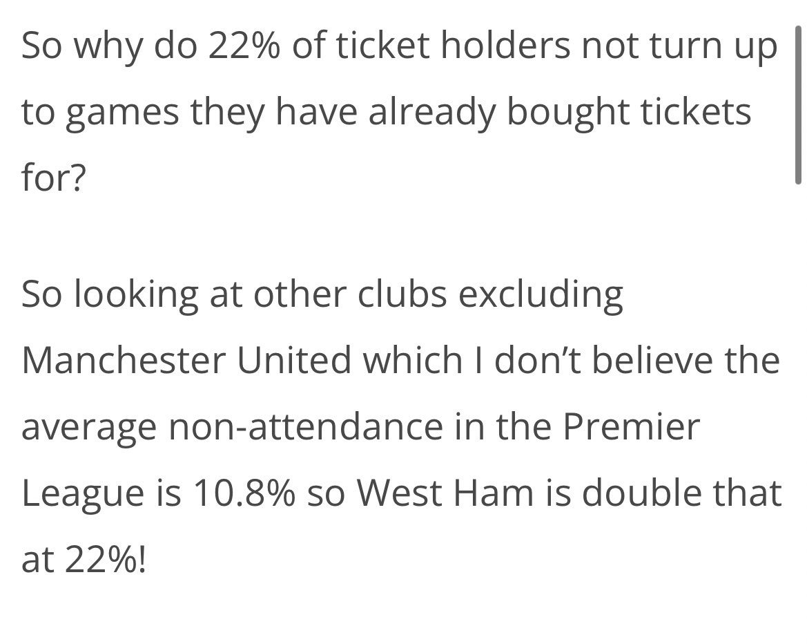 HFCWBA's tweet photo. @MarkAbel_28 @NMoczadlo @barnard_na98897 All of these are from the last few years, the number of season ticket holders not going to every game is progressively getting higher. There was one I couldn’t find again from around 2012 where it was 2% of season ticket holders don’t turn up. Over a 14 year period it’s increased https://t.co/C8MGVh4lbF