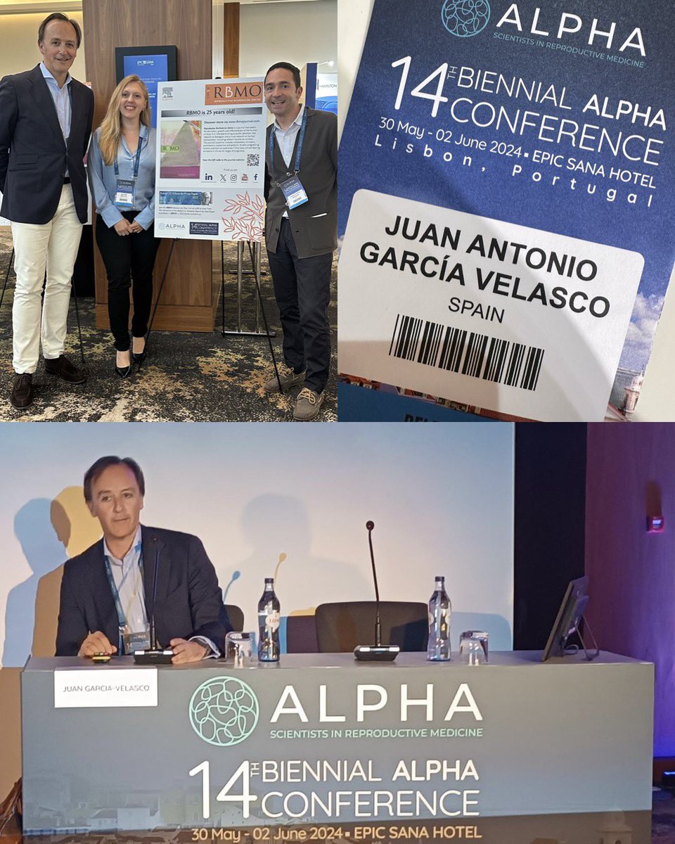Juancho G. Velasco (@juanchogvelasco) on Twitter photo Today I had the privilege to chair the <a href="/RBMOnline/">Reproductive BioMedicine Online</a> Session at ALPHA in Lisbon where the winners and runners up of the Robert G Edward’s Prize Paper presented their work. Thanks Mina Alikani for making it possible. Amazing work!! <a href="/IVIclinics/">IVIclinics</a> Today I had the privilege to chair the <a href="/RBMOnline/">Reproductive BioMedicine Online</a> Session at ALPHA in Lisbon where the winners and runners up of the Robert G Edward’s Prize Paper presented their work. Thanks Mina Alikani for making it possible. Amazing work!! <a href="/IVIclinics/">IVIclinics</a>