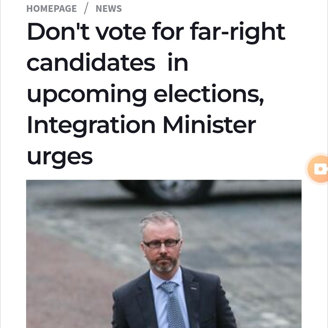 You heard him lads, dont give a single vote to the far-right.