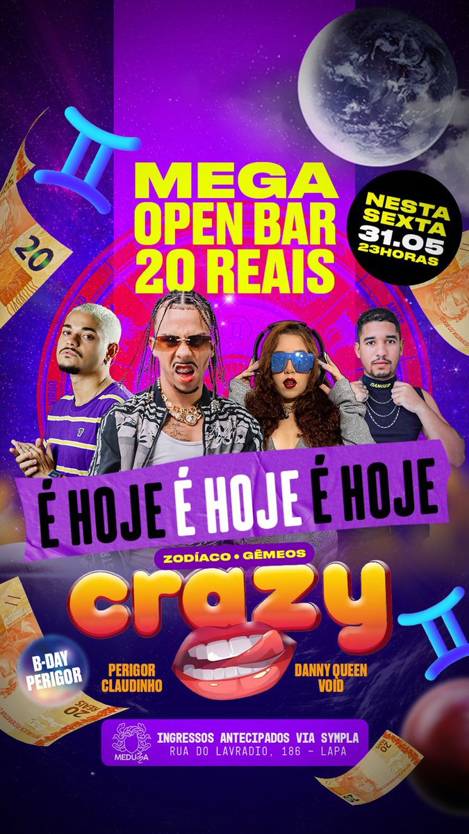 DGflinpe's tweet photo. Vamos que vamos hoje é dia de ficar Crazy https://t.co/XP6gfitM5I