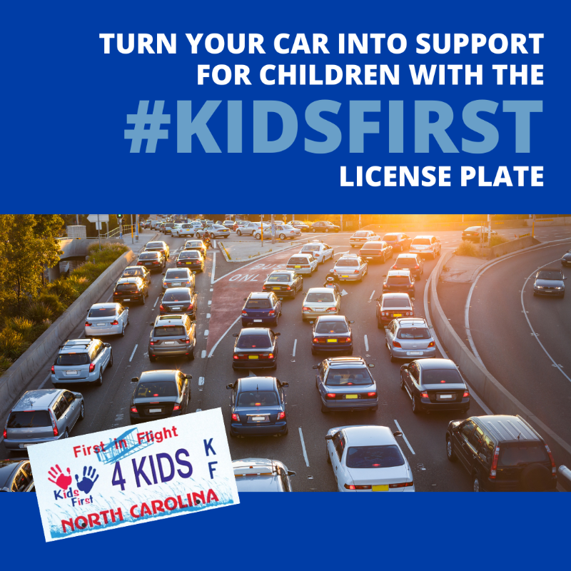 ccfhnc's tweet photo. KidsFirst license plates support programs like CCFH's Healthy Families Durham, Exchange Family Center - Durham, and @PCANC, that strengthen families and are proven to prevent child abuse and neglect before it occurs. Get yours today! #KidsFirst #evidencebased #traumainformed