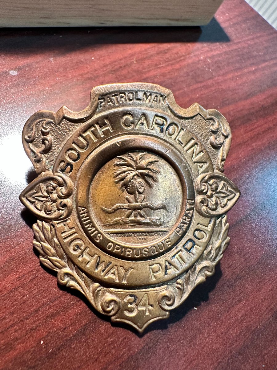 Badge of the third SC trooper to die in the line of duty will be included in SCDPS time capsule.

Read the full story here - scdps.sc.gov/stories/2024/0…