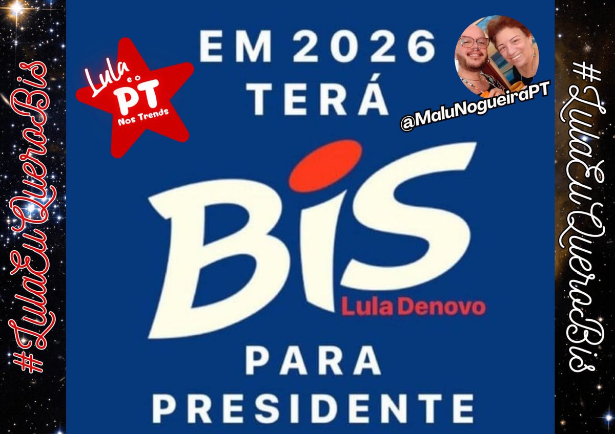 É impossível querer um só... 'Mandato'! @LulaOficial @ptbrasil @parasamuel @InesNasciment12 @robeuman @WilmarPetista @borgescm @neylopesmachado @Dry_ie @bethonira @Mairaavelino64 @VillasEstther @Ni_kkri @AmoraesBah *#LulaEuQueroBis* 2️⃣0️⃣2️⃣6️⃣❗