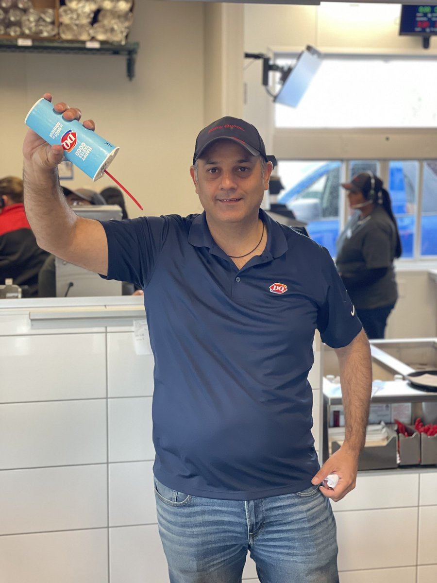 Who is excited to try the new Dairy Queen in Sundre? Congrats to Puneet and team! Today is their first day of operations, and we couldn’t be happier! 

Here Puneet is having fun showing off the ice cream in a cup 😄

Dairy Queen in Sundre is open daily from 10 til 10

#sundre