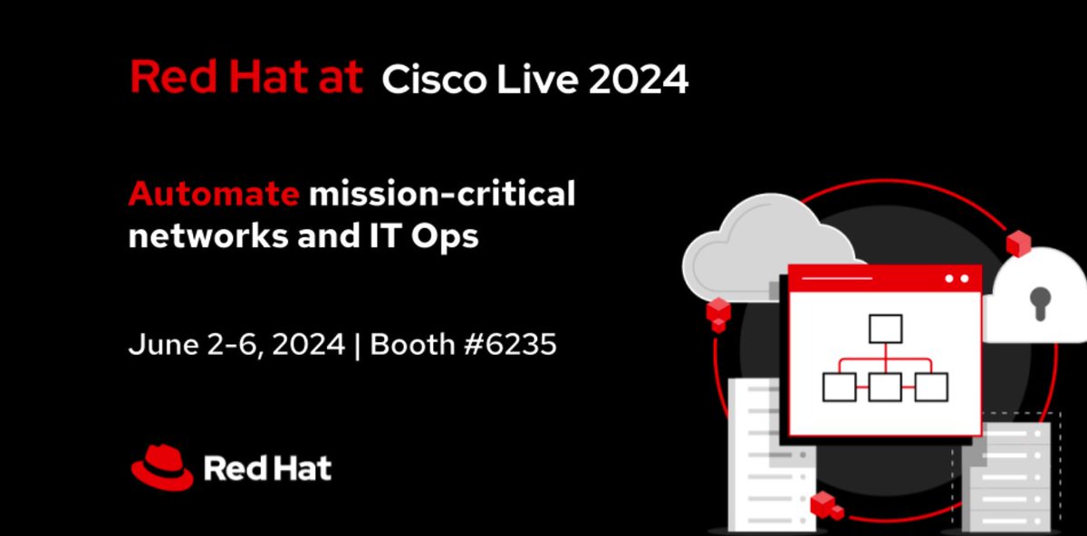 Automation News (@itautonews) on Twitter photo Check out #RedHat #Ansible at #CiscoLive!  Much ado about everything automation at booth #6235. Demos, ask questions, interact with a golf challenge based on Event-Driven Ansible, take in a mini-theatre session, participate in a raffle for an Apple Watch and more! See you there. Check out #RedHat #Ansible at #CiscoLive!  Much ado about everything automation at booth #6235. Demos, ask questions, interact with a golf challenge based on Event-Driven Ansible, take in a mini-theatre session, participate in a raffle for an Apple Watch and more! See you there.