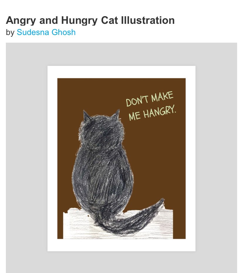 sudesna_ghosh's tweet photo. Shop for #artprints #cards and #miniprints at my #inprnt shop ๐จ๐
https://t.co/7osjrTF8K5
#shopsmall #abstractart #catlovers https://t.co/QtxW8pi2GM