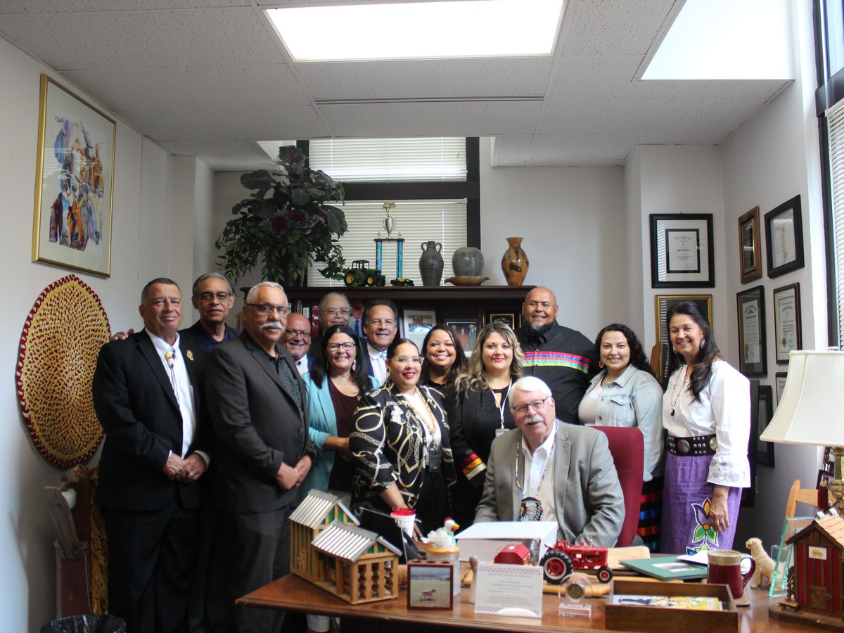 N.C. Ag Commissioner Steve Troxler recently met with the N.C. Commission of Indian Affairs and representatives from the seven state recognized tribes in North Carolina to discuss issues and opportunities facing agriculture and their communities. #NCAgriculture