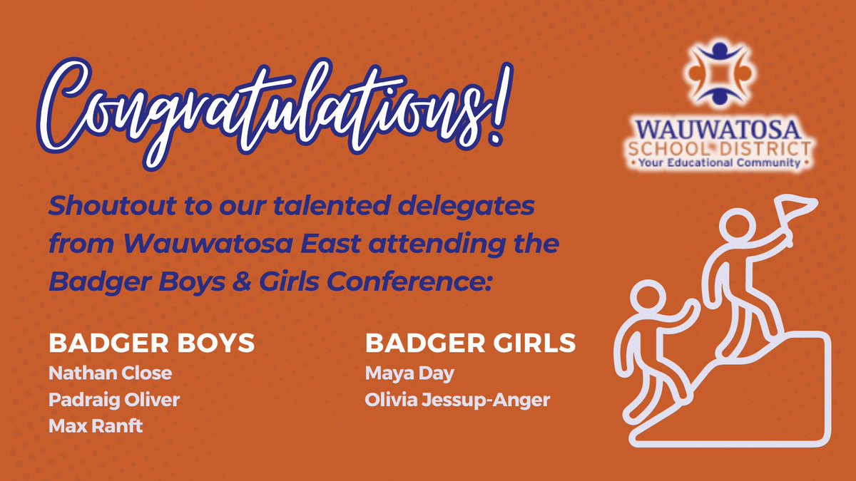 tosaschools's tweet photo. #TosaEast is proud to send some talented students to Badger Boys & Girls State Conferences to hone their leadership skills. Congratulations to all our delegates! ππ #TosaProud https://t.co/MqcSEh3IO3
