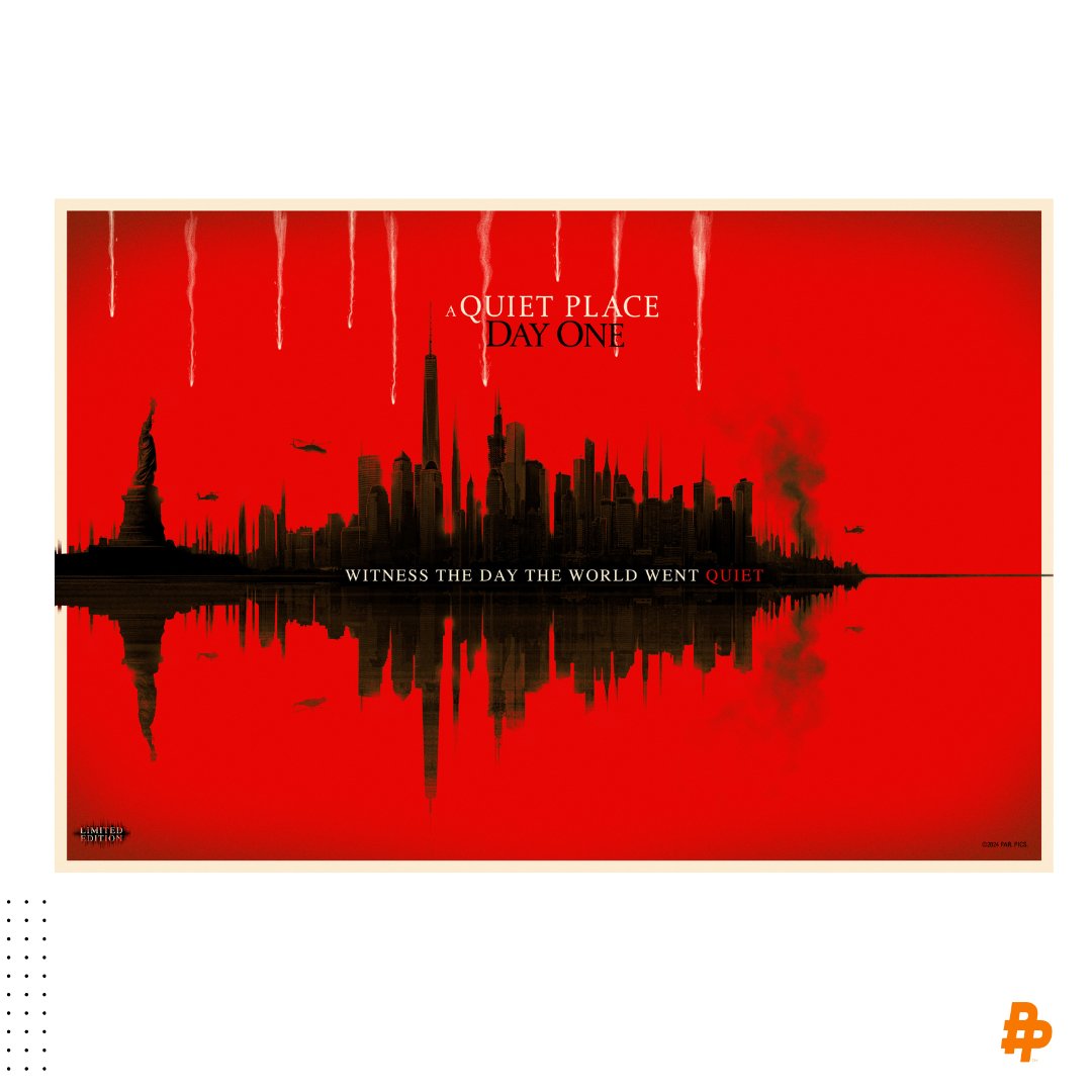 Quietly thrilled about our latest work for #AQuietPlace: Day One by <a href="/Doaly/">Doaly</a>! Get this exclusive collector’s print at the Fan Event Screening on Thursday, 6/27 at 3PM at participating theatres.