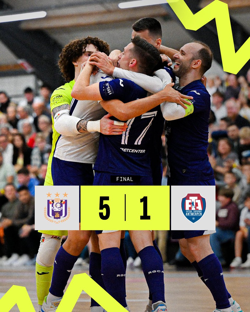 Belgian_FL's tweet photo. RSCA Futsal wins the Belgian Futsal league. 🏆 https://t.co/9JEvZxOFKh
