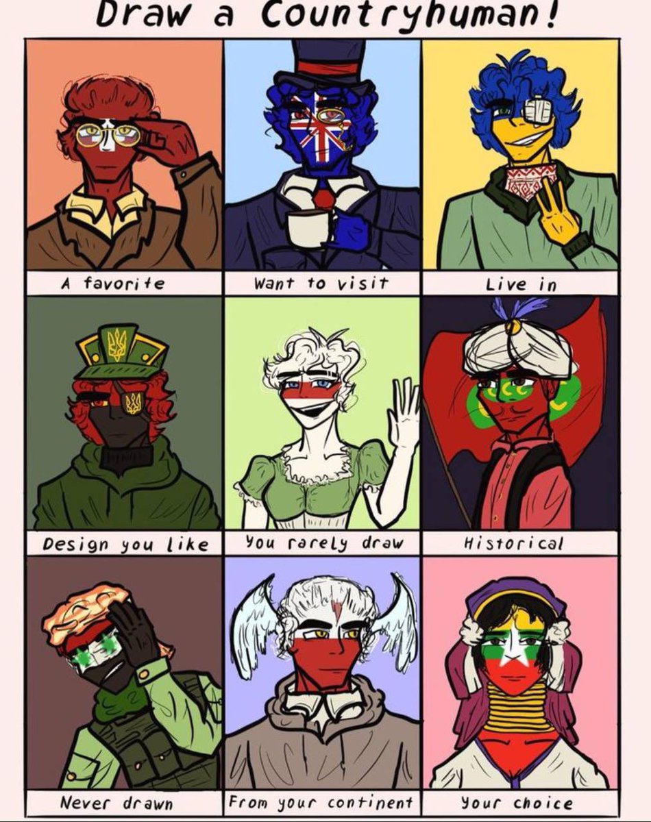 duptca_oddi's tweet photo. Countryhumans arts
🇨🇭🇬🇧🇺🇦🇲🇾🇵🇱🇺🇦🇦🇱🇲🇩🇹🇭
Redraw
#art #artist #countryhumans #switzerland #greatbritain #ukraine #malaysia #poland #wupr #albania #moldova #thailand #redraw #countryhumansart #countryhumansfanart #countryhumansfandom #digitalart #digital https://t.co/RfKgTyHYzu