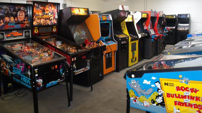 Visit Our Showroom - Vintage Arcade Superstore has brilliant #arcadegames and #pinballs for your #gameroom. Visit Our Showroom Saturday 12 noon - 5 pm or weekdays by appointment. Located In Glendale, CA. #RetroGaming #retrogamers #Retro #vintage 818-246-2255
