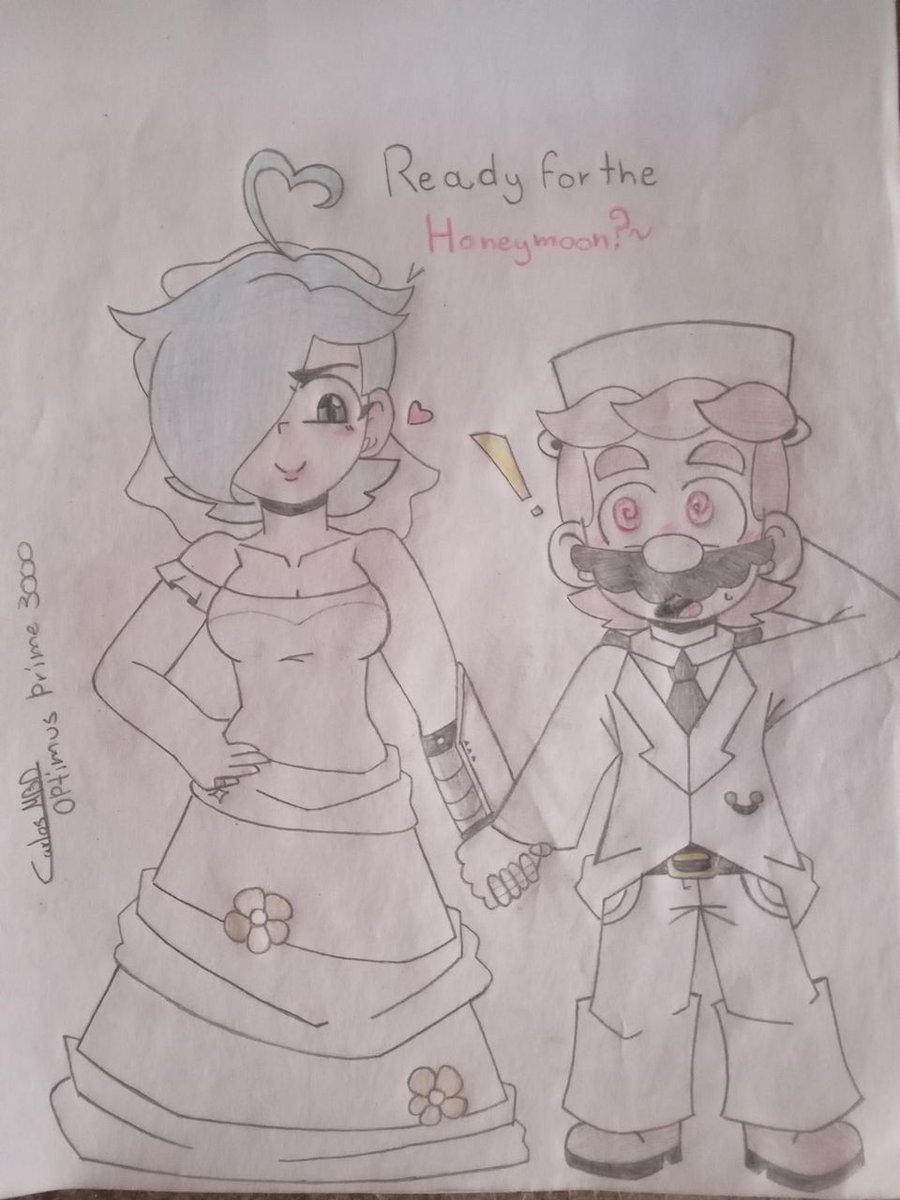 Wedding...   #Smg4 #smg4fanart #SMG4 #Smg4mario #smg4tari #smg4luigi #smg4meggy #MarioxTari #smg4melony #smg4mrpuzzles