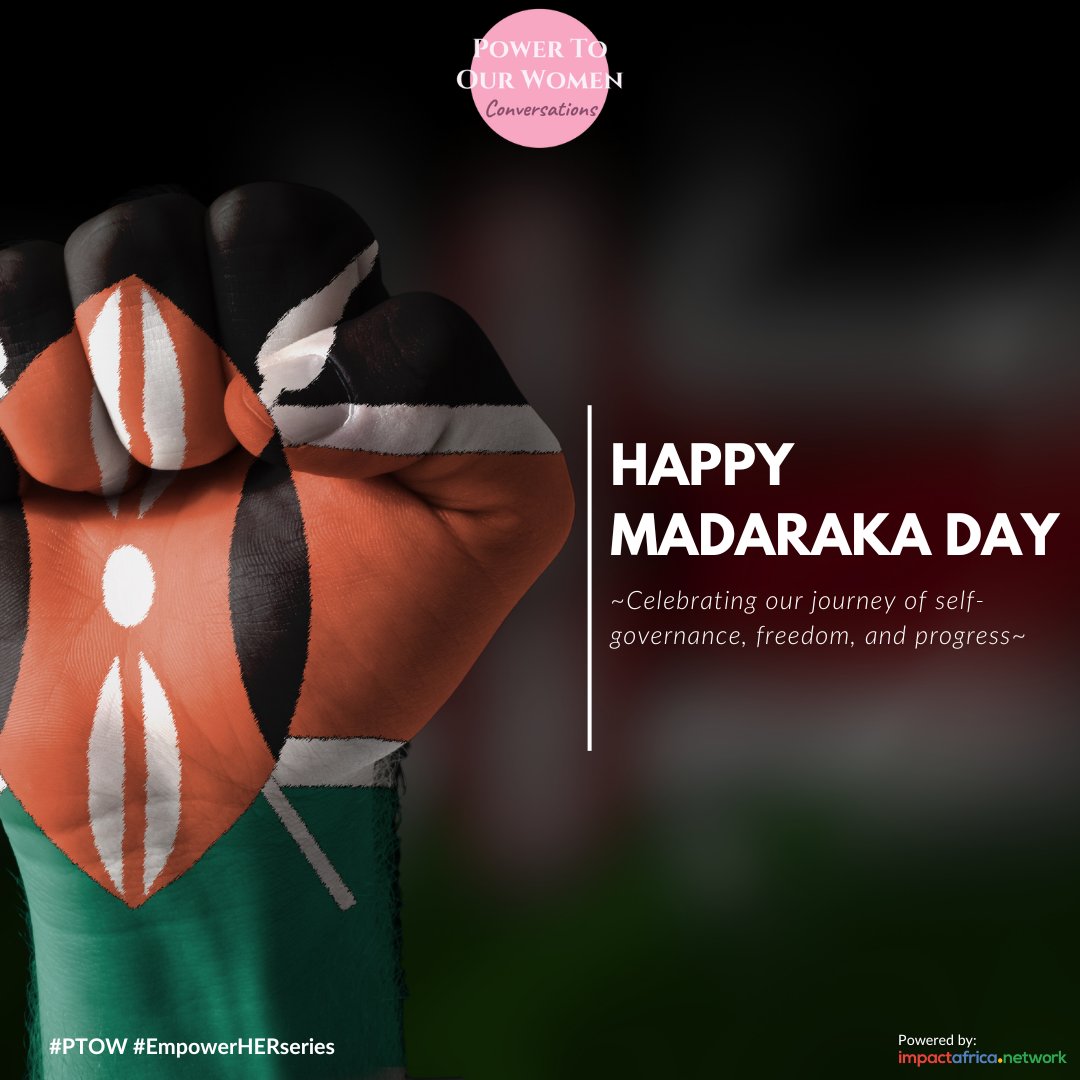 PowerToOurWomen's tweet photo. Happy Madaraka Day!

Today, we celebrate the spirit of freedom and resilience that defined our journey to independence. As we honor our past, let's continue to build a brighter future for Kenya.

#PTOW #EmpowerHERseries #MadarakaDay https://t.co/pRBTSTCemN