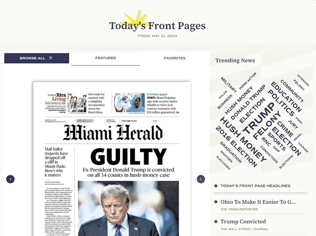 Today is the day - to check out the all-new Today’s Front Pages. The team at 3Advance launched TFP 2.0 last month and today especially highlights the value of such an incredible resource: 100s of newspaper front pages from around the world, and you can guess what they’re