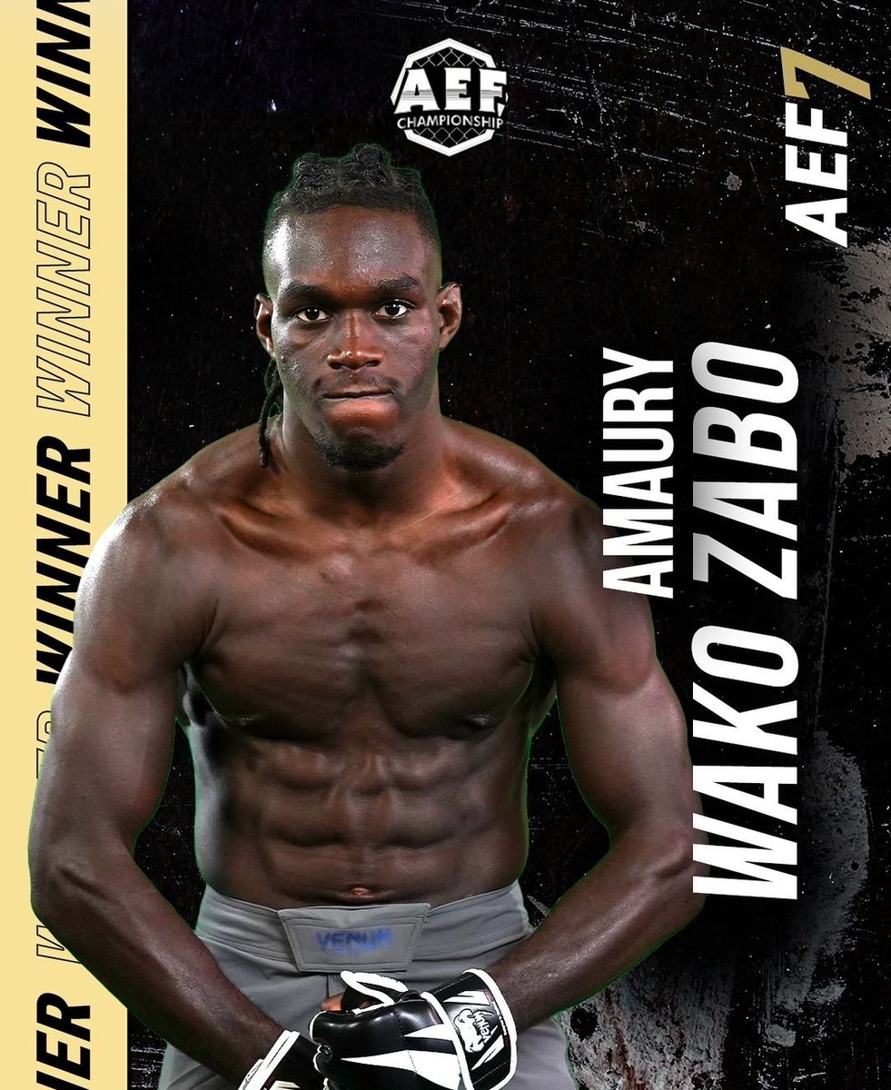 Amaury Wako qui s'impose par TKO round 1 en GnP contre Adnan Zilic pour ses débuts professionnels c'est très très fort.

#AEF7