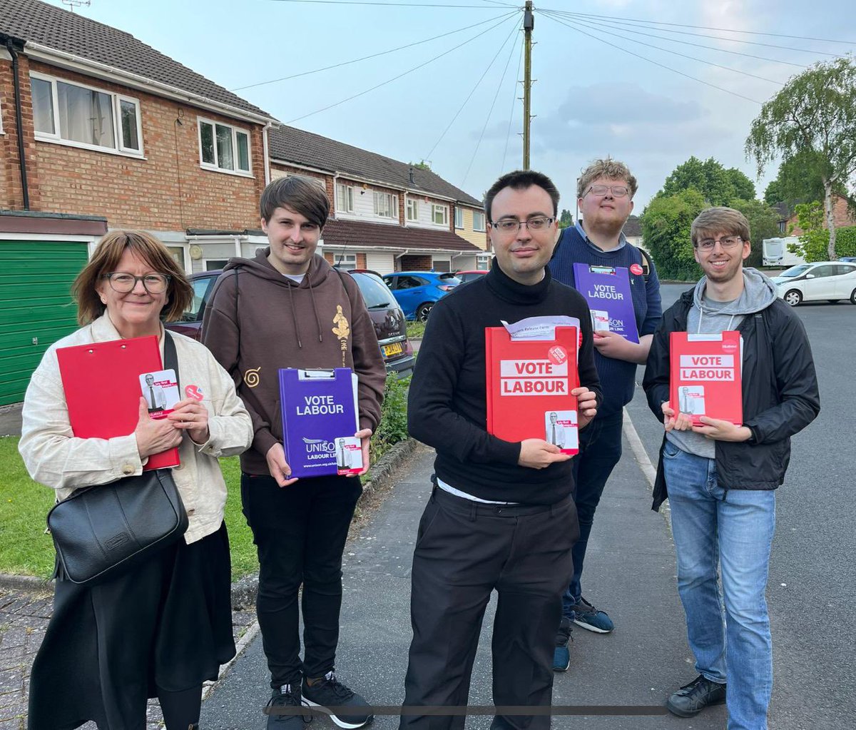 Day 10 of canvassing for a Labour government.

It was great to meet our excellent candidate, <a href="/larry_turner/">Laurence Turner</a>, in Northfield. Larry is a dedicated trade unionist who has fought for workers' rights, and he will bring this dedication to the role if elected.

We had two productive