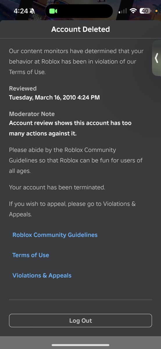 Hey @roblox, it has been 14 years since you banned my account 'Underworldruler'. As it states on this page, it does not give me a ban reason. Plssss give it back plsss.