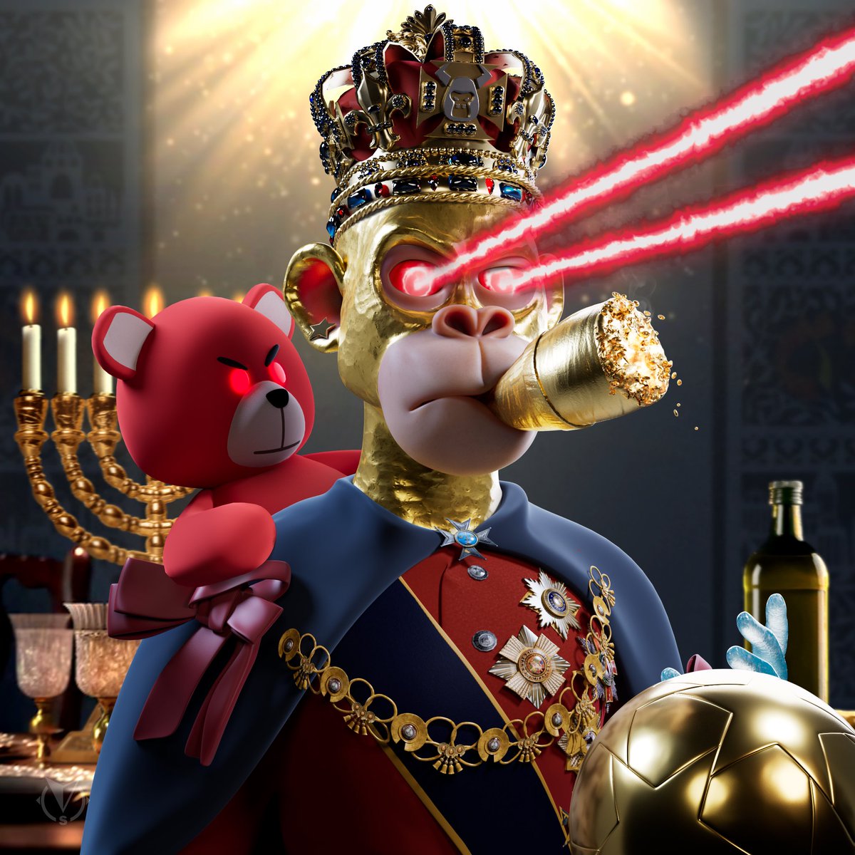 abisaiGG's tweet image. 2 years anniversary of the @BullsApesProj happy to be part of this amazing community, here is two of my highest ranked assets! I was able to mint the #1 ranked ape with #Theconfigurator and was able to trade the #2 ranked OG bull.