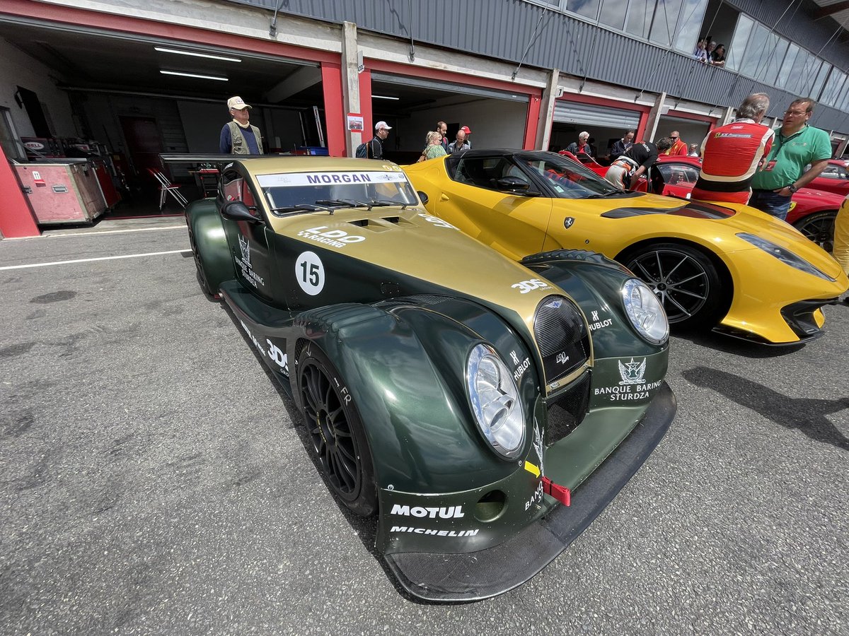 La Morgan GT3 est aussi à @500Ferrari au Val de Vienne. Elle avait du charme cette Morgan GT3. 📸 Endurance-Info