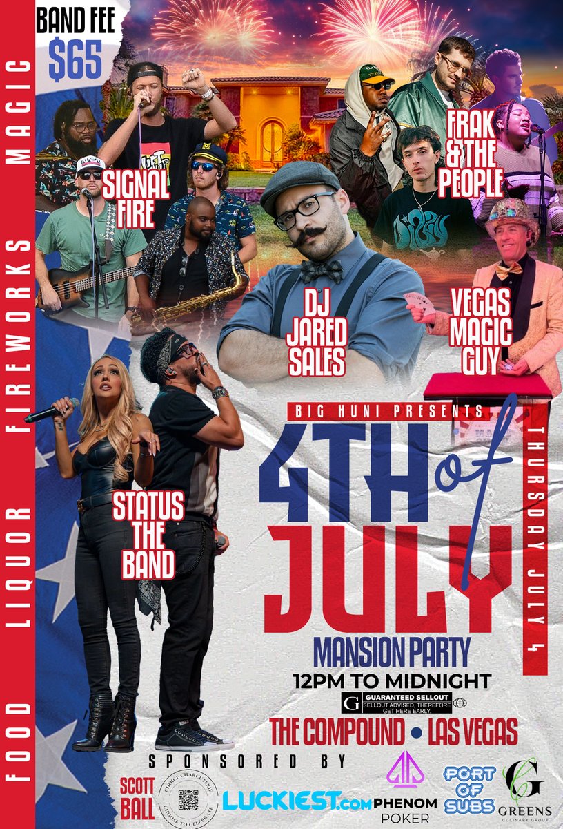 BigHuni's tweet photo. Ladies: $25 presale till June 15th  

Men $65 presale till June 27th  $100 at the door  

Buy your tickets ASAP!!!

https://t.co/F7sZoreqnr https://t.co/wRs9WBYVHv