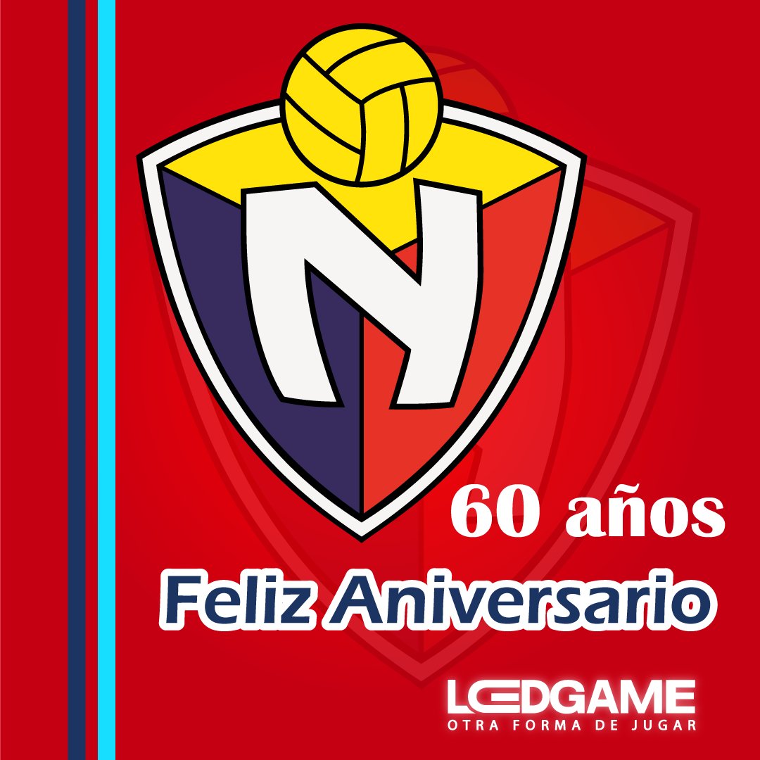 LedGameOficial's tweet photo. ⚽️Compartimos un caluroso saludo para Club Deportivo El Nacional en su #aniversario 🎉🎉extendemos los mejores deseos para uno de los clubes más grandes💪 del #Ecuador 🇪🇨 #ElBitri #ElNacho #LosPurosCriollos #LigaProEcuabet ⚽️ https://t.co/rCP9SvU87q