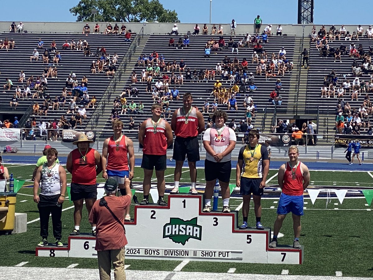 <a href="/JohnnySabinski/">Johnny Sabinski</a> finishes in 3rd place in shot put!