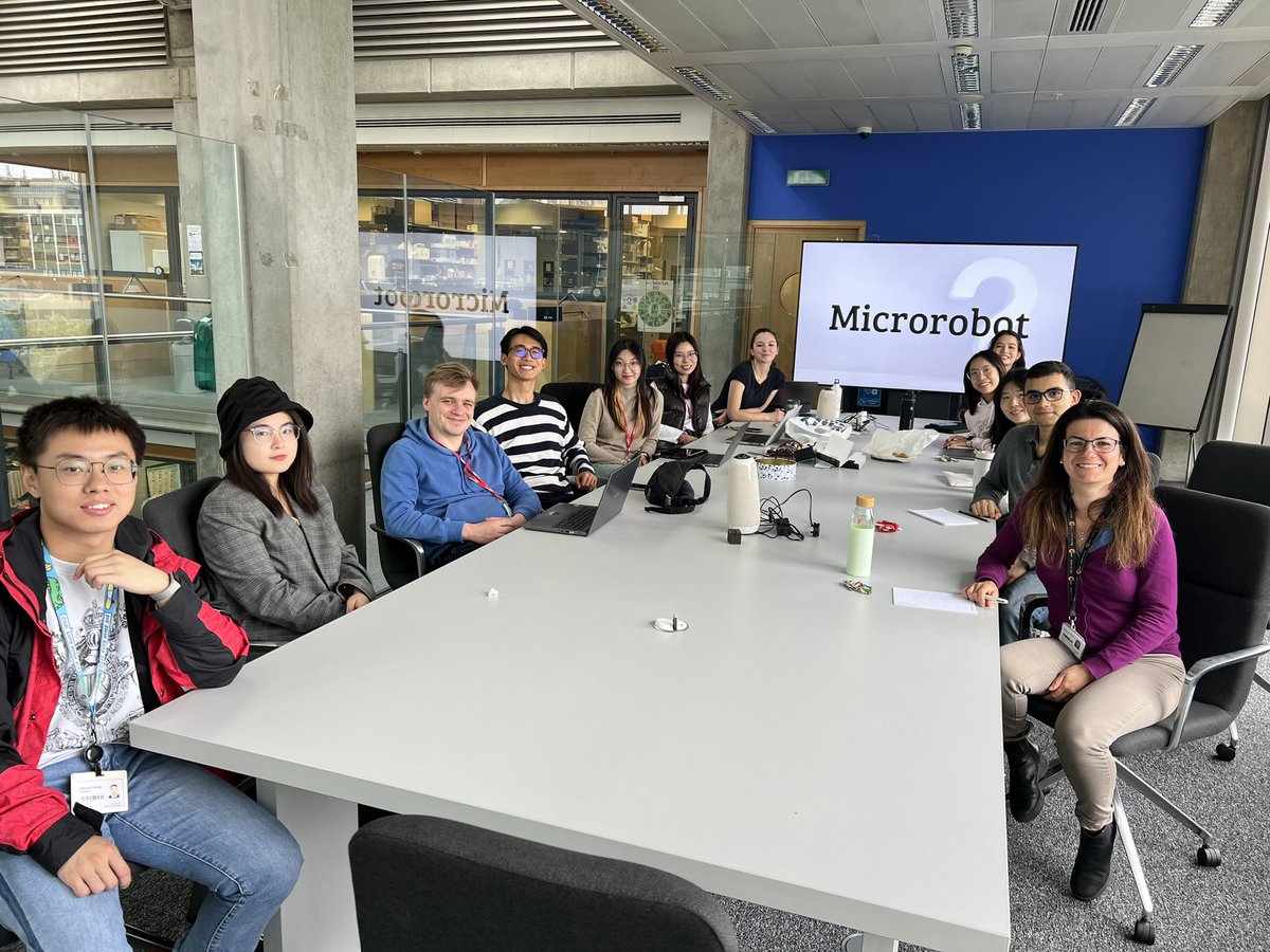 ContiniClau's tweet image. Today the group was excited to welcome Elisa @A_Elien5 from @StefanoPalagi @MicroRobotLab ! #nanorobots #microrobots