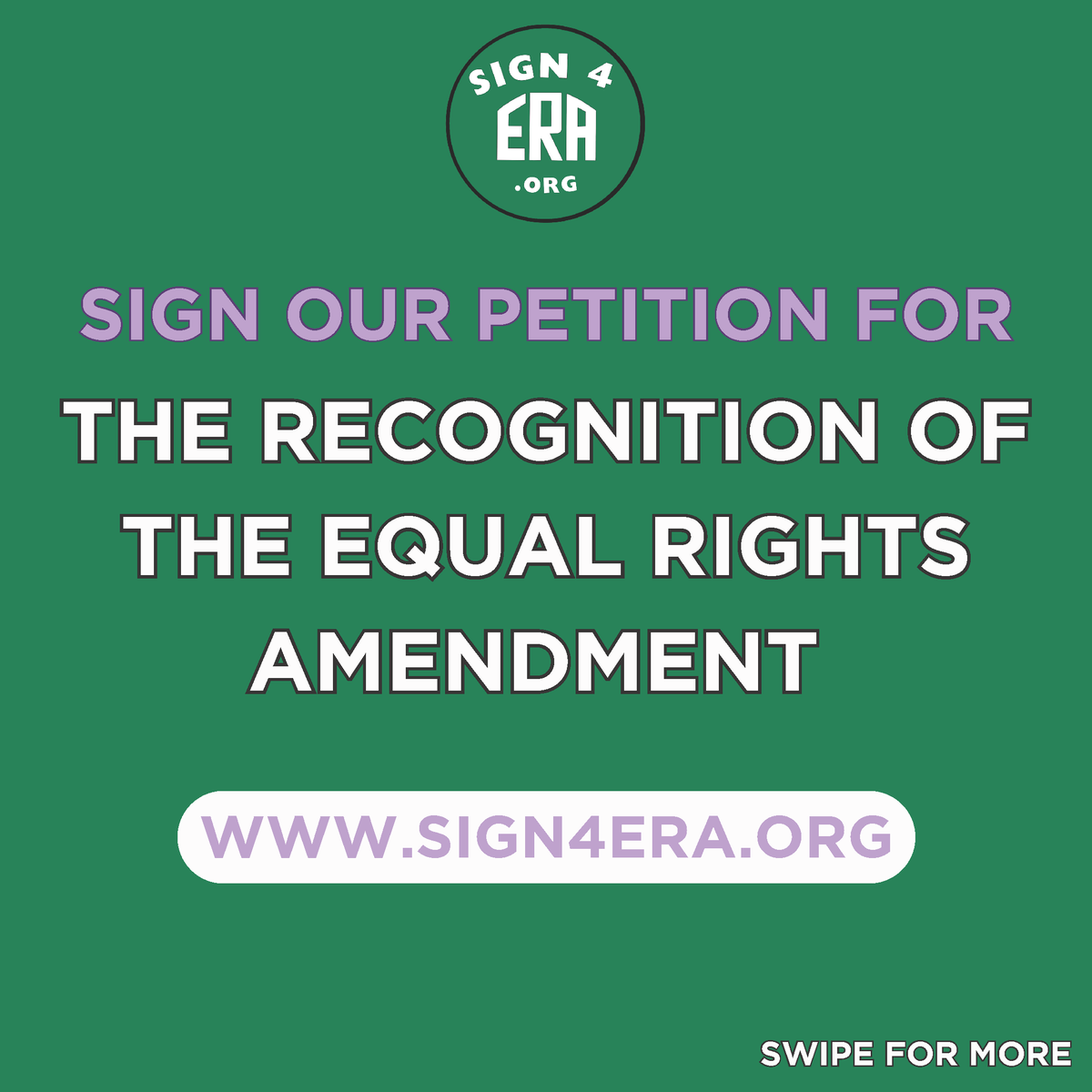 Sign4ERA's tweet photo. Americans have the mistaken belief that Women are Equal under the constitution.  Sadly NO, even after 100 years.  NOW is the time to fix that. Congress must bring the #EqualRightsAmendment #ERA to the floor for a vote this session.  Demand Equality https://t.co/AwkTm0Ru8d https://t.co/HdMZXhCr4P