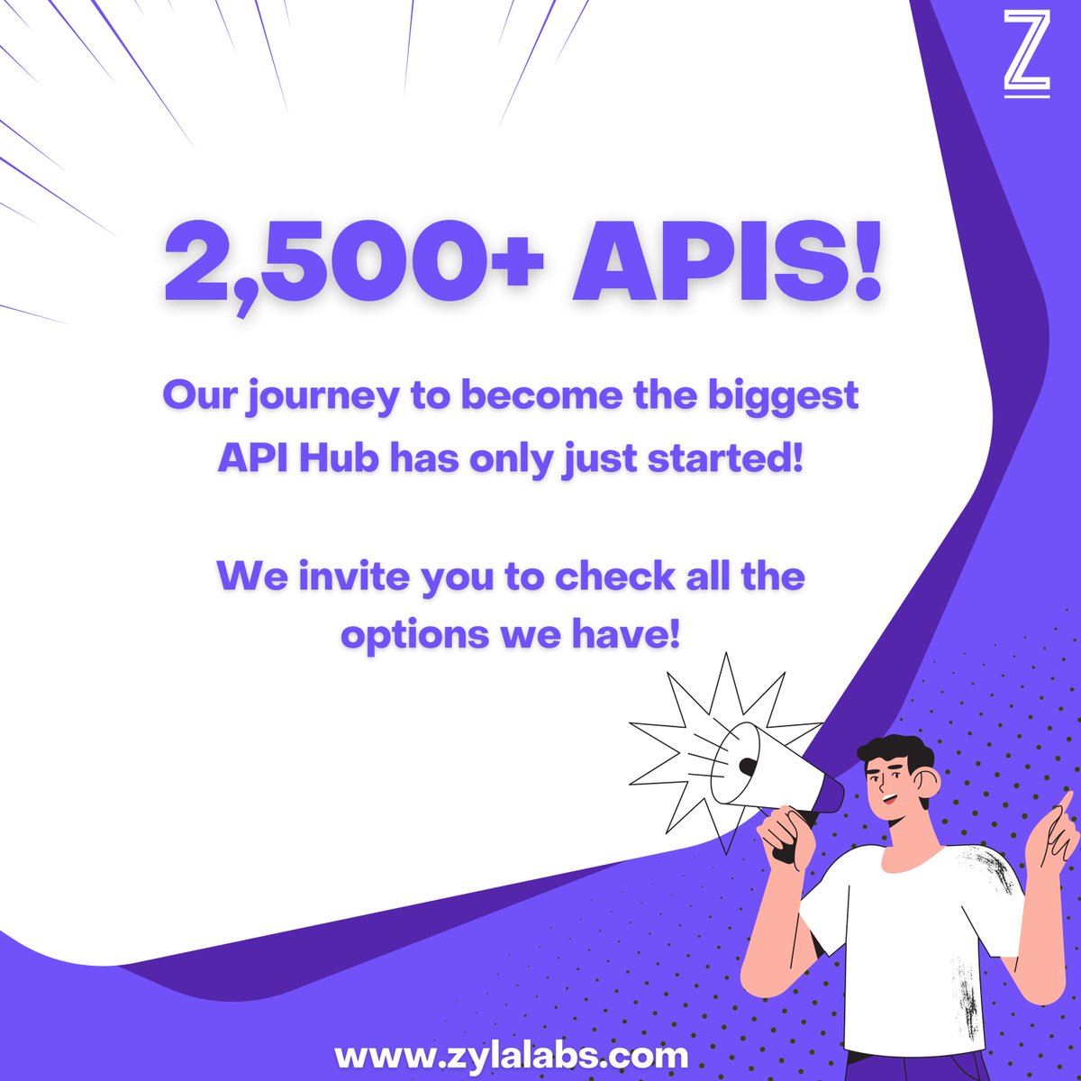 Zyla_Labs's tweet image. We’re grateful for your support at Zyla Labs! We’ve surpassed 2,500 APIs in our HUB! 🎉
Visit us at zylalabs.com and explore our options for every use case!
This journey has only just begun! 🚀
#API #APIMarketplace #APIHub #Innovation #Technology