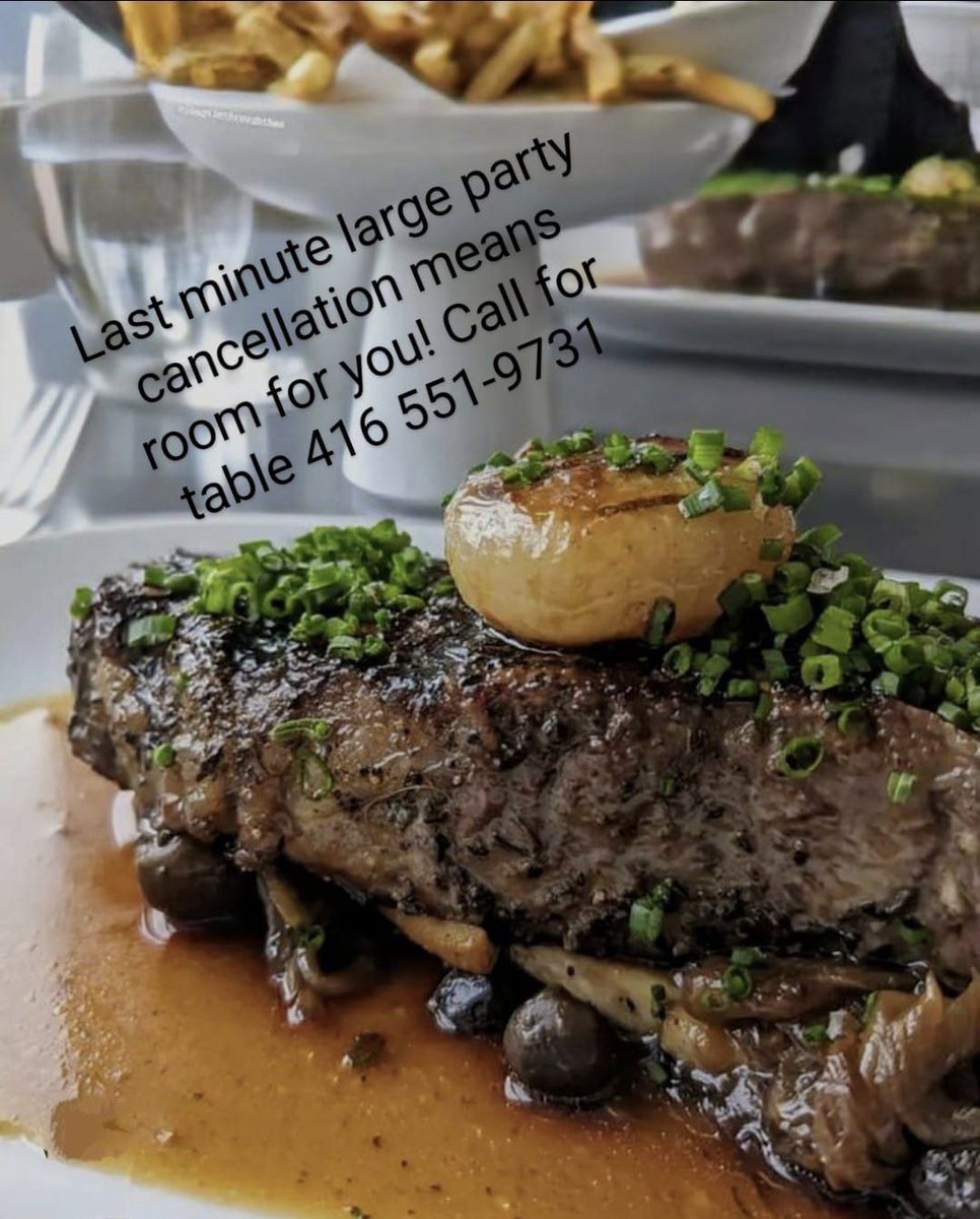 FranksKitchen's tweet image. A great opportunity to get a weekend table! For tonight...Call it in lovelies. 
fkrestauranttoronto.com