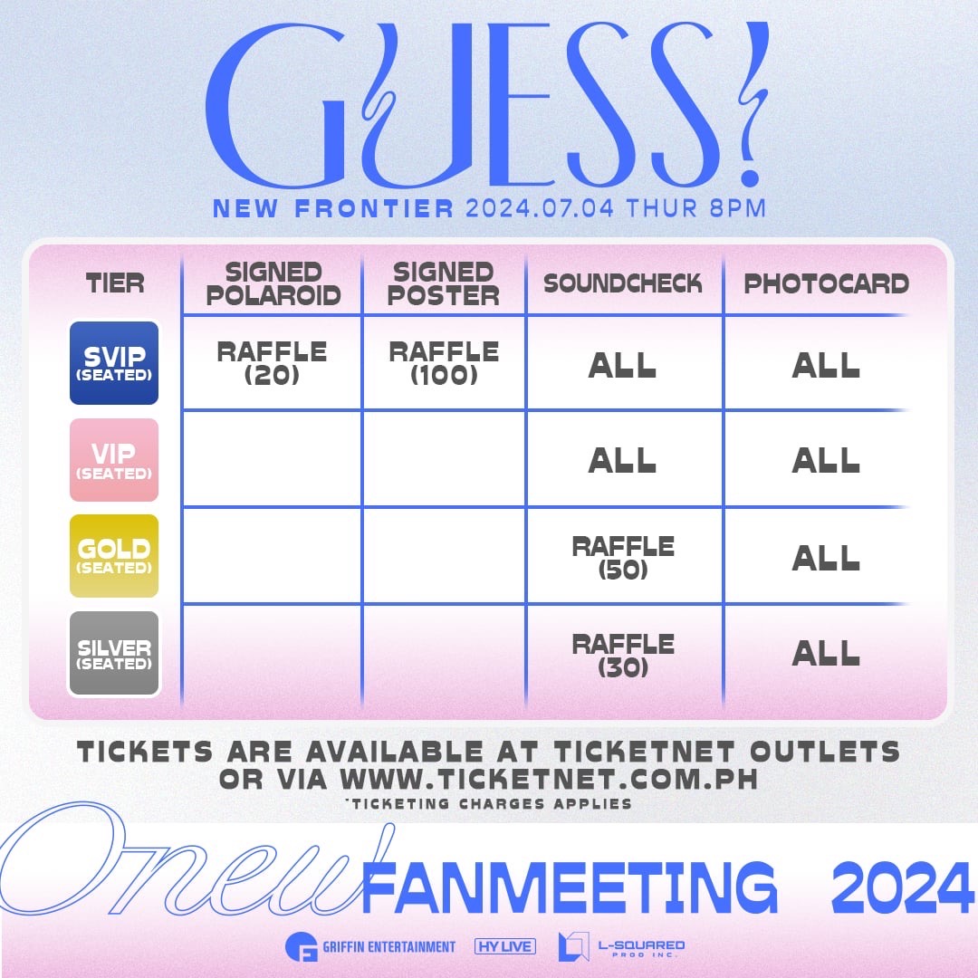 D-DAY has officially arrived, jjinggus! 😍

We prayed day & night for this day to come - if you haven’t, you can pray again today to make sure you can secure tickets FAST! 🔥

TICKETS NOW LIVE AT: ticketnet.com.ph/event-detail/O…

📅 Show Date: July 4, 2024 (Thu) 20:00
📍 New Frontier