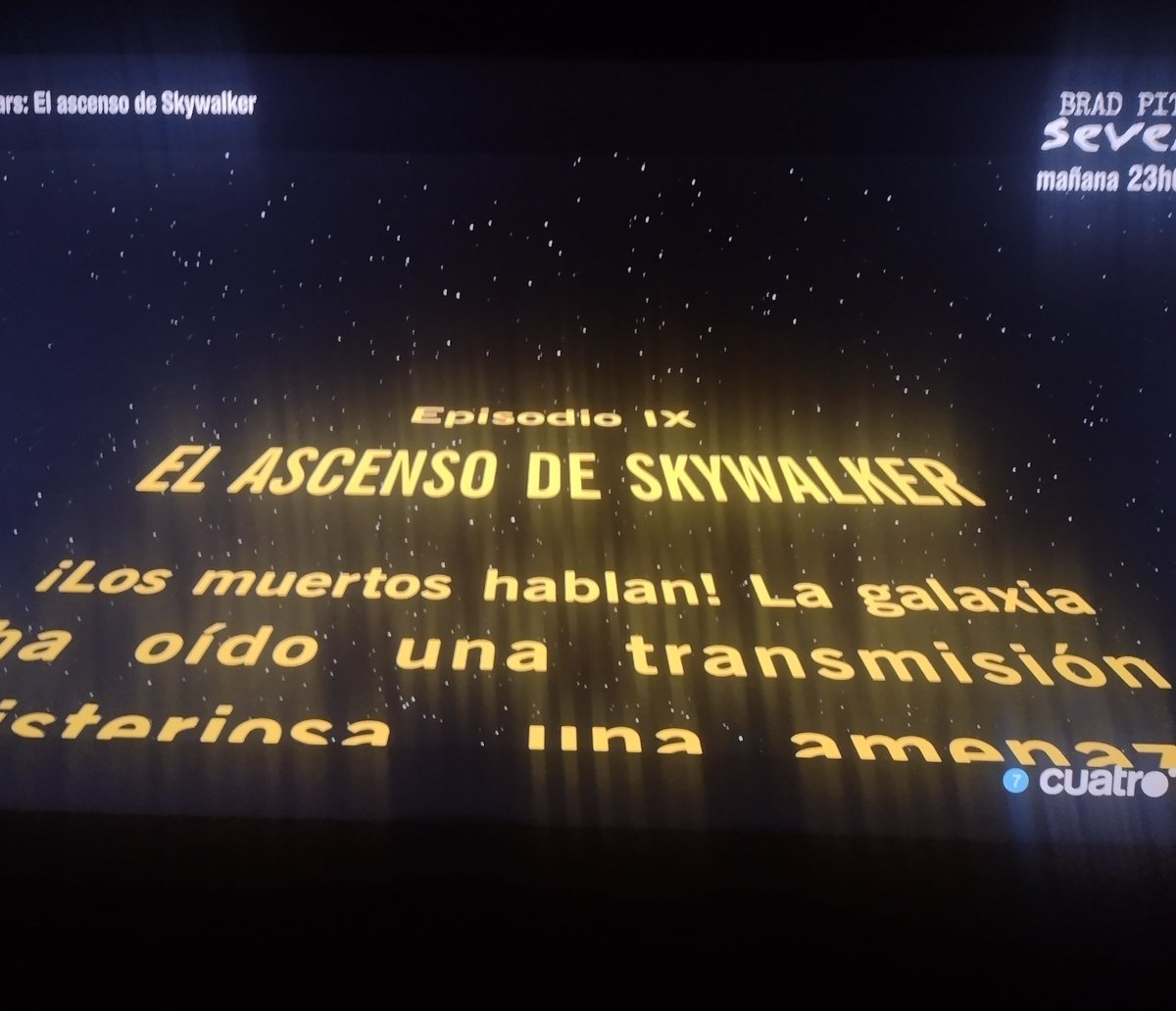 Star Wars en cuatro.
El ascenso de Skywalker no es de las mejores de la saga.