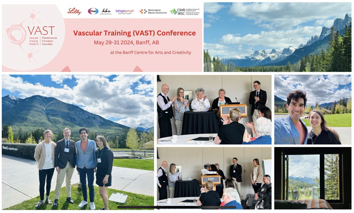 Adrián Noriega de la Colina (@adriannoriegamd) on Twitter photo Geat discussions on the latest science on Vascular Cognitive Impairment #VCI 🧠 , organized by <a href="/VAST_training/">Vascular Training (VAST) Platform</a> team in #Banff! Thanks for the invitation 🤝
#VCI includes all forms of cognitive disorders associated with vascular disease often coexisting with #Alzheimer’s disease. Geat discussions on the latest science on Vascular Cognitive Impairment #VCI 🧠 , organized by <a href="/VAST_training/">Vascular Training (VAST) Platform</a> team in #Banff! Thanks for the invitation 🤝
#VCI includes all forms of cognitive disorders associated with vascular disease often coexisting with #Alzheimer’s disease.